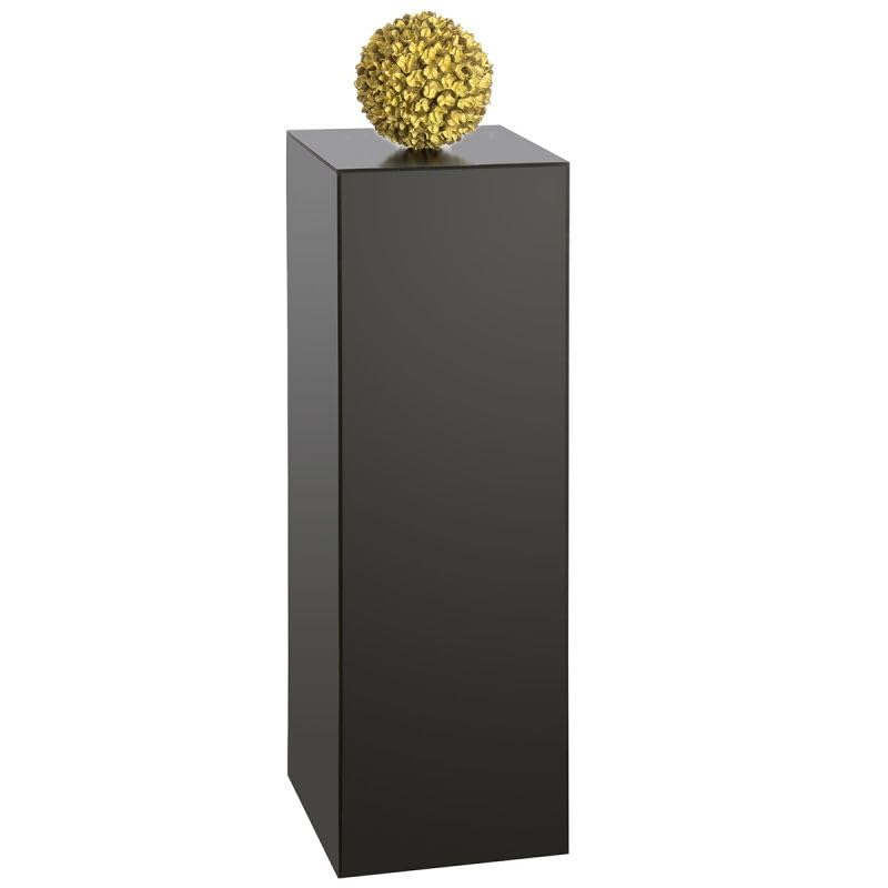 Image of shopPOPdisplays Black Economy Display Pedestal - Expanded PVC - Lightweight, Portable & Durable for Events, Trade Shows - 50 lb. Capacity (18 inch W x 18 inch L x 42 inch H)