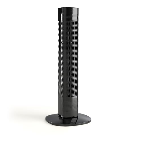 Princess ventilateur colonne silencieux - Hauteur 80 cm - 3 modes & 3 vitesses - Oscillation -...