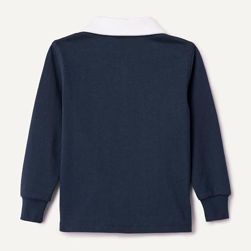 Amazon Essentials Jungen Rugby-Poloshirt, Marineblau, 6-7 Jahre