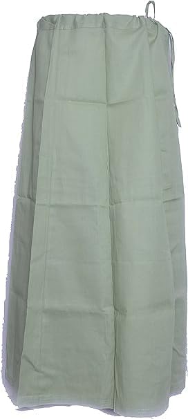 KRISHANA EXPORT STORE KRISHANA EXPORT STOR Saree Petticoat Cotton Fine Stitched Adjustable Waist Saree Underskirt Lining Skirt, Grey Color, Pack of 1, Grey, Onesize
