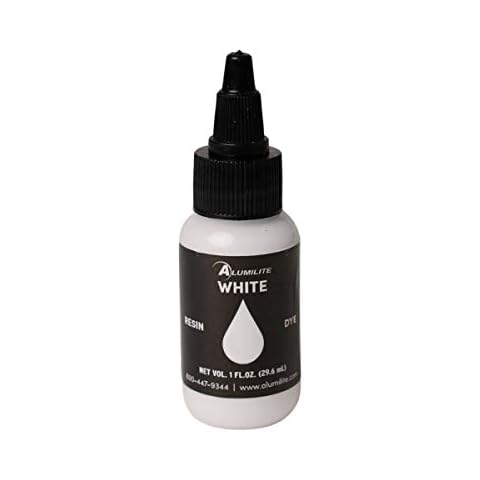 Alumilite Colorant Single Color Liquid Pigment Dye White Cover