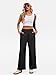 Anbech Women's Wide Leg Baggy Casual Sweatpants with Pockets, Tummy Control Casual Lounge Joggers, Soft Winter Warm 2026 Fashion Pants Black