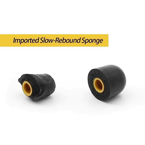 Image of Linsoul Tripowin TP45 Spiral Groove Memory Foam Eartips, 2 Pairs in Ear Monitor Ear Plugs Suitable for 4.5mm-6.5mm Earphone Nozzle (L)