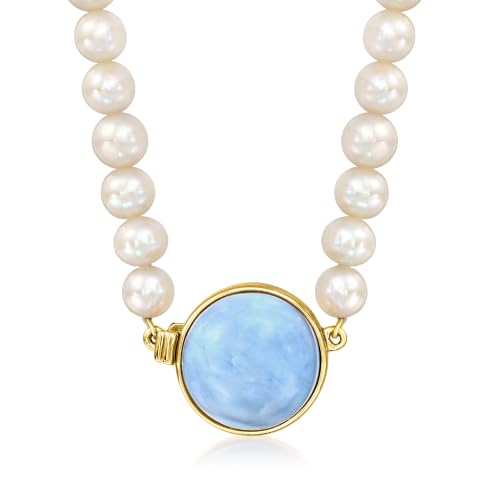 Ross-Simons Blue Opal and 5.5-6mm...