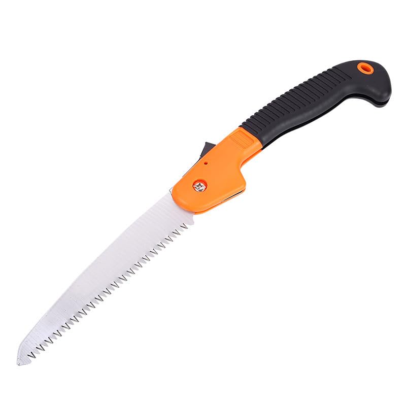 Folding Pruning Saw – 7-Inch Rugged Blade, Locking Design | Multi-Purpose Hand Saw for Gardening, Camping & Survival – Ergonomic Non-Slip Handle & Secure Lock for Safe