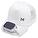 GZZG Berretto da Baseball della Ventola di energia Solare, Protezione da Pesca da Esterno Unisex con Cappello da Spiaggia Casual a Doppia Ricarica da USB (Color : B, Size : 7 3/8)