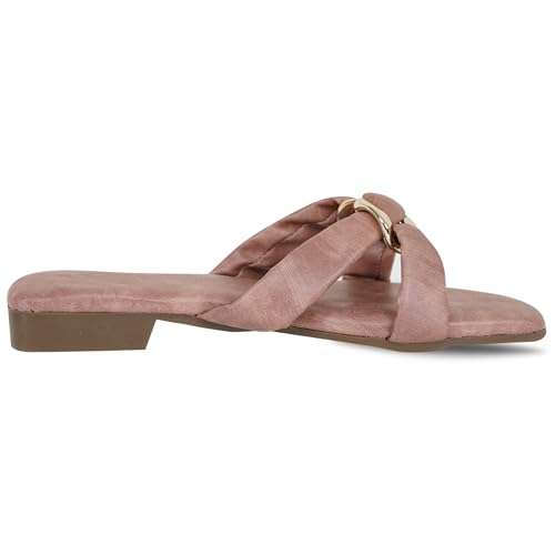 Image of DFR Women Casual Cushioned Flat Slippers Woman