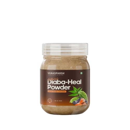 Natural Diaba-Heal Powder | Ayurvedic Supplement for Sugar Control | Karela, Fenugreek, Neem, Turmeric, Jamun Seed & Triphala | 100% Organic & Natural | 100g-image-39