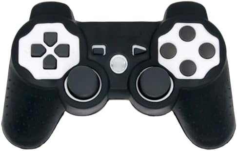 OSTENT Protective Silicone Gel Soft Skin Case Cover Pouch for Sony PlayStation PS2 PS3 Controller Color Black — 사진 4