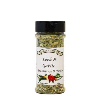 Image of Lesley Elizabeth Leek & Garlic Seasoning & Pesto - All-Natural Herb & Garlic Blend for Chicken, Pasta, Vegetables & Sandwiches | Gourmet All-Purpose Cooking & Grill Spice