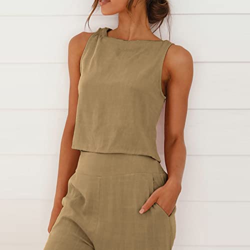 Calça social feminina terno moda confortável colete e calça comprida cor sólida conjunto top terno,