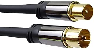 PremiumCord Kabel połączeniowy HQ anteny telewizyjnej, M/F, 75 omów (135 dB), 4 x ekranowany, metalowe złącze, długość 1,5 m, kjqiec015