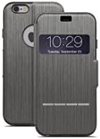 Moshi SenseCover for iPhone 6 Touch Sensitive Flip Case - Steel Black