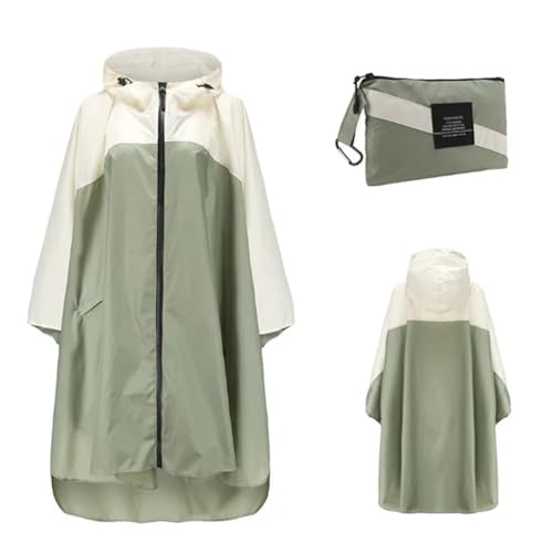 Poncho de pluie adulte unisexe imperméable et léger avec capuche pour randonnée et vélo