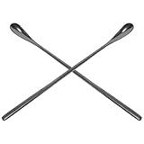 TEHAUX 2個 爬虫類用ペットフードスプーン ステンレス製 多機能 給餌用スクープ トカゲと小動物適用 耐久性と使いやすさを兼ね備えた再利