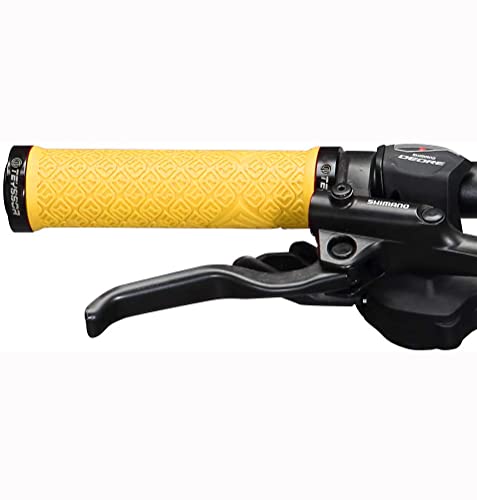 Teyssor Bike Grips, Mountain Bike Handlebar Grips with Aluminum Double Lock for MTB BMX Bicycle - Image 2