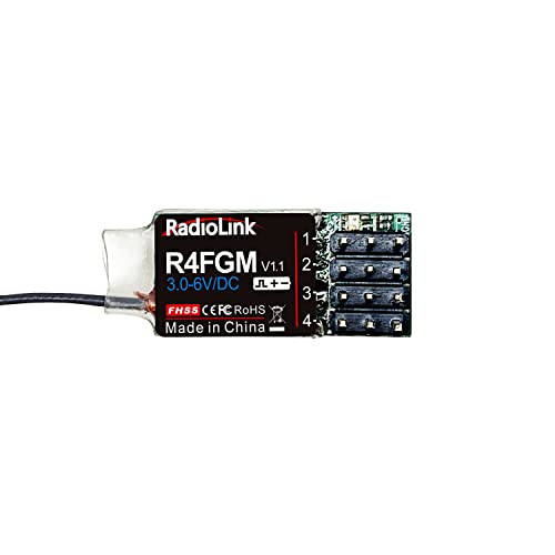 Radiolink R4Fgm 2.4Ghz 4 Channels Rc Gyro Receiver For Mini Rc Cars 1/28 And Boats Long Control Distance For Radio Rc4Gs V2/Rc6Gs V2/Rc6Gs V3/Rc4Gs V3 #TOP15