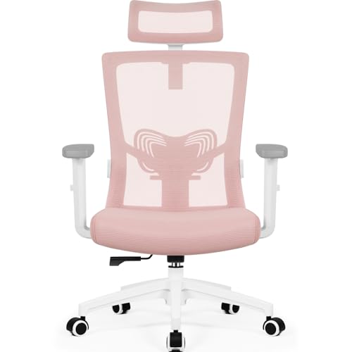 Daccormax Bürostuhl, ergonomisch mit Kopfstütze, Lendenwirbelstütze und Armlehnen, drehergonomischer Schreibtischstuhl, Wippfunktion… – Ansicht 1