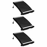 vidaXL 3X Paneles Calefactores Solares Curvados Piscina Sistema de...