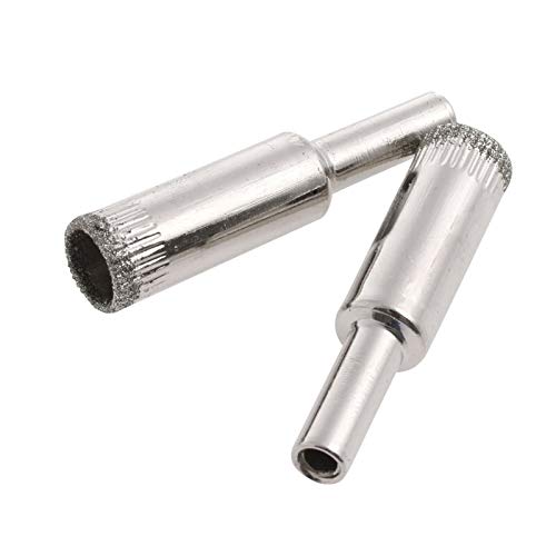 Brocas de núcleo diamantadas de 12 mm, 10 piezas, para vidrio, baldosas, mármol y cerámica miniatura 1