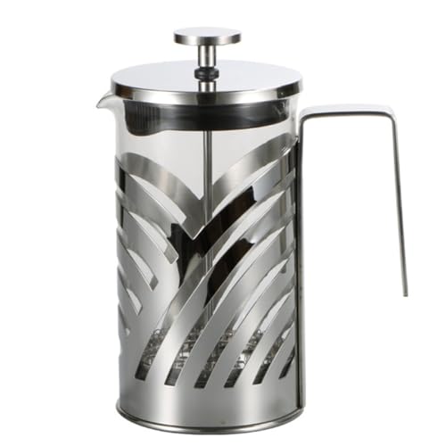TOYANDONA Cafetera de Acero Inoxidable 304 de 350 Ml Filtro Integrado, Tetera Multifunción para Café y Té, Resistente al Calor, Adecuado para Uso Doméstico y Bebidas Calientes o Frías