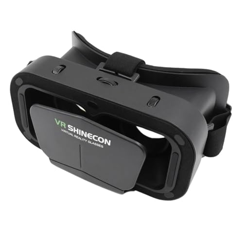 Image of VR 3D Virtual Reality Headset - Compatible with Android & iOS Smartphones | Immersive 360 Viewing Experience for Movies & Games | Adjustable Lenses & Comfortable Fit