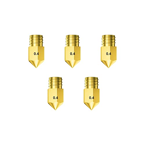 Longer 5pcs 3D Printer lk1 lk4 lk4 pro lk5 pro3d Copper Mouth Printer Nozzle Compatible with alfawise u20 u30 u30 pro