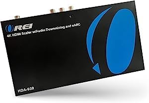 4K 60Hz eARC Audio Extractor to HDMI Output Converter - Downmixing L/R Downscaler With ARC Support, Dolby Digital/DTS Passthrough, HDR, Dolby Vision HDR10 Support