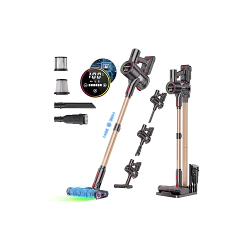 76% off - 掃除機 コードレス【2026先行販売！業界初独立モーター自走式！90Kpa超強力吸引！AI吸引力自動制御＆超広角LEDライト＆第二世代LEDディスプレイ＆70分連続稼働＆革新的な8層ろ過システム】コードレス掃除機 軽量 サイクロン式 スティッククリーナー 2WAY 伸縮型パイプ 収納スタンド付 絡まないブラシ HEPA 多重濾過フィルター 大容量バッテリー 低騒音 ワンタッチゴミ捨て 2年保証