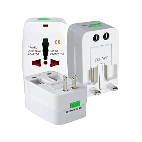 Adaptador Tomada Universal Internacional Bivolt Plug Premium Padrão 150 Países Kit Viagem Entrada Pi