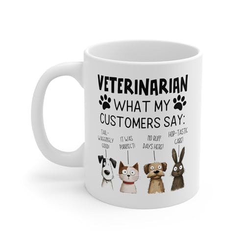 Perfect Printables Veterinarian Coffee Mug with Pet Reviews