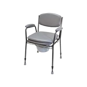 Drive Medical toiletstoel TS 130, zwart-zilver