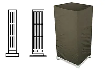The Furnishing Tree Air Cooler Cover compatible for Symphony Diet 50T 50 Ltr Tower Cooler, Ployester, Military