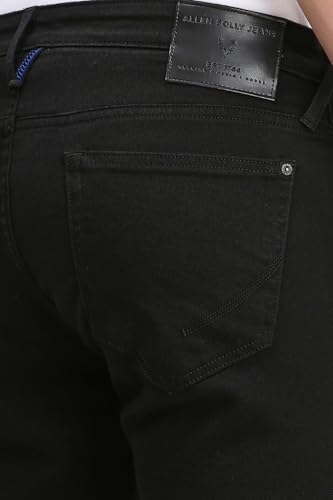 Image of Allen Solly Men Black Slim Fit Dark Wash Jeans