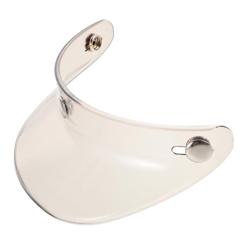 OSOLADY Visor Attachment for Open Face Retro Helmets Sun Shade Replacement for Outdoor Riding and Cycling Durable Material Tea Color Versatile Fit for Various Helmets