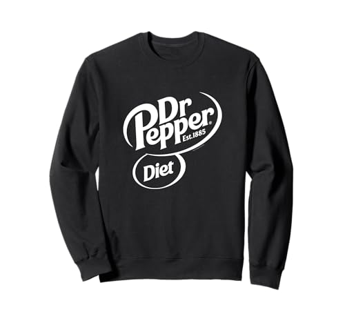 Dr. Pepper Classic Diet Soda Pop Center Logo Sweatshirt