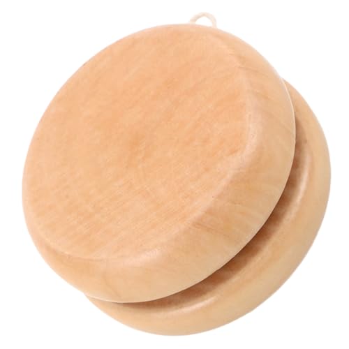 KONTONTY Cute Wooden Yo-yo Toy for Boys and Girls Bright Colors Compact and Portable Plaything for Boys Girls