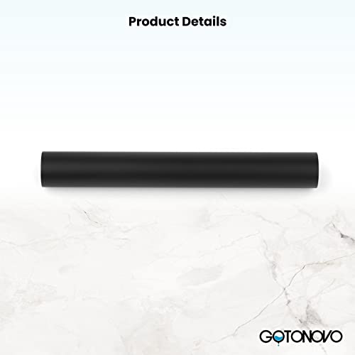 gotonovo Shower Faucet Rod Accessories All Brass Construction 6\" Extendable to 11\" Matte Black Wall Mount Extension Shower Faucet Kit Bathroom - Thumbnail 6