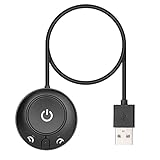 Rii マウス ジグラー 検出不可、オン/オフ スイッチ付き USB マウス ジグラー、ドライバー不要のコンピューター マウス ムーバー、2 つの速度の選択 - ブラック (JP RM909)