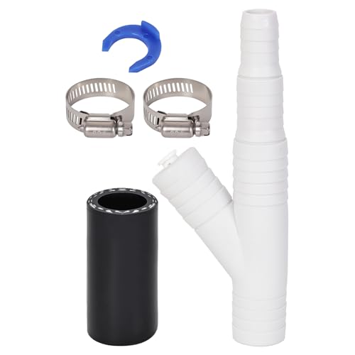 Compatibility with RO WATER OEM ET116-001 D-25QC DLA-D Dishwasher Drain Hose Adapter Kit - 1/4-inch Quick Connect to 7/8-inch Fitting, Heavy-Duty Drain Filter for Garbage Disposal