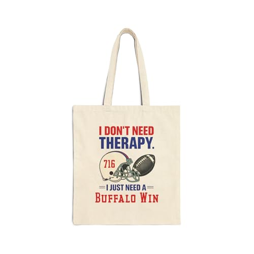 Buffalo NY Football Fan Bag Funny Game Day Reusable Shoulder Tote Bag for Bill 716 Tailgates Groceries Travel Everyday Use