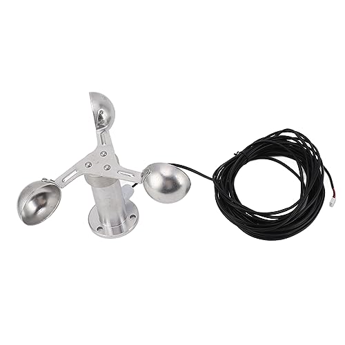 Premium -Aluminium -Oy -Anemometer -Sensor für Windgeschwindigkeitsmonito mit 8 M Kabel und Drei Tassen Design