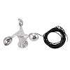 3 Cups Wind Speed Sensor Anemometer, 0-3.8V Aluminium Alloy, Pulse Type, 360 Wind Speed and Direction, 8m Cable, Power Plants, Meteorological Stations