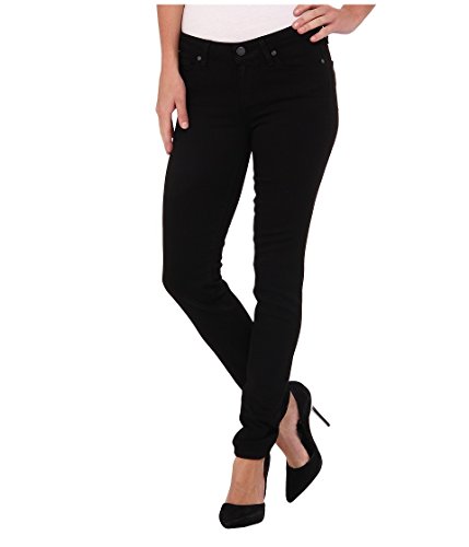 PAIGE Women's Skyline Transcend Mid-Rise Skinny Jean, Black Shadow, 30