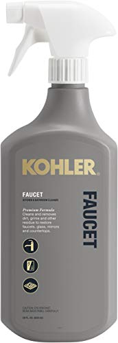Comparison: Best Cleaner For Chrome Faucets 5 Kohler K-EC23723-NA Faucet Cleaner, Kitchen and Bathroom Cleaner, 28 FL Oz