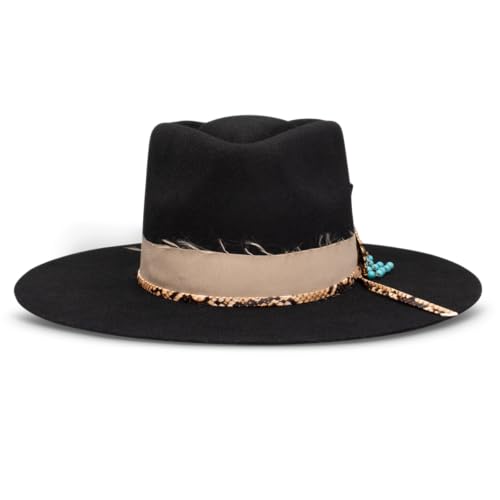 Charlie 1 Horse C1H x Lainey Wilson Lucky Me Jr Youth Wool Western Hat Black4