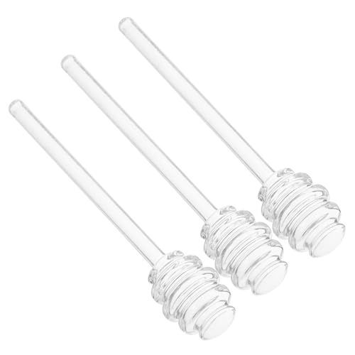 STOBAZA Honey Glass Rods Stir Sticks for Coffee Tea Jam Homewarming or Wedding Random Style