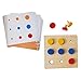 Perfeclan Giocattolo in Legno, Viti E Bulloni Bambini, Avvitare Giocattoli di Legno Set Esercizio Dita novità Allenamento Muscolare 9 Viti Gioco da Tavolo Gioco di Abbinamento Montessori
