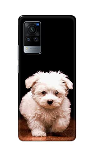Image of PRINTFIDAA� Printed Hard Back Cover Case for Vivo X60 Pro Back Cover (Puppy Dog) -2808
