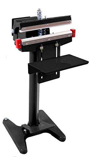 Restaurantware 14-inch Foot Pedal Impulse Heat Seal Closer Machine: Perfect for Retail Packaging - Seals Plastic Cellophane and Poly Bags - Comes with Extra Heating Element and Teflon Sheet - 1-CT